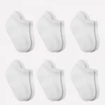 جوارب مبطنة ممشطة (0-6 أشهر) (أبيض)، 6 أزواج من بيستايل - BiOrganic