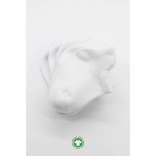 جوارب مبطنة ممشطة (0-6 أشهر) (أبيض)، 6 أزواج من بيستايل - BiOrganic - Image 6