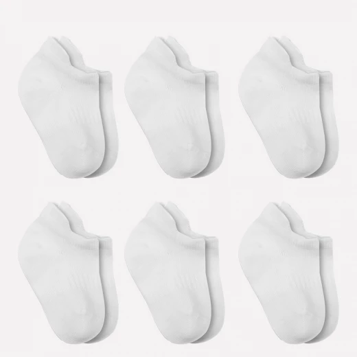 جوارب مبطنة ممشطة (12-24 شهر) (أبيض)، 6 أزواج من بيستايل - BiOrganic - Image 2