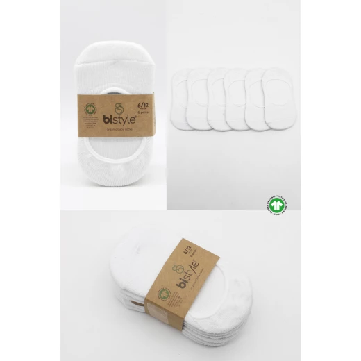 جوارب باليرينا للأطفال من 6 أزواج (0-6 أشهر) (أبيض)  من بيستايل - BiOrganic - Image 7