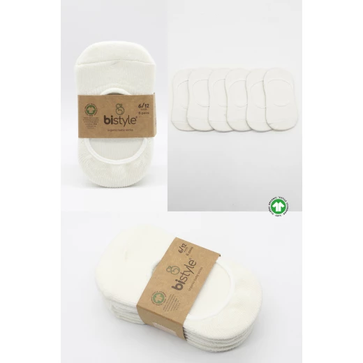 جوارب باليرينا  للأطفال من 6 أزواج (0-6 أشهر) (بيج) من بيستايل - BiOrganic - Image 7