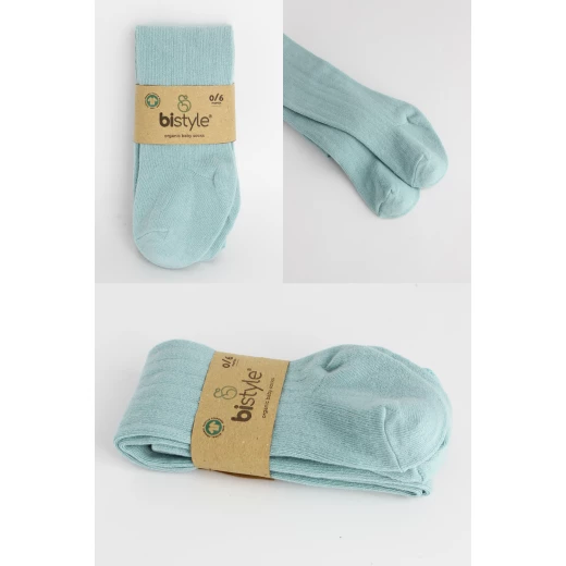 Bistyle Combed Cotton Single Tight (12-24 m) Blue - BiOrganic - Image 7