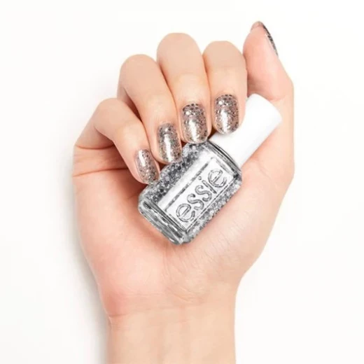 Essie LuxeEffects Set In Stones 278 Silver Diamond Glitter Effect – Professional Salon Quality Nail Polish with Long Lasting Glossy Finish, Smooth Easy Application for Perfect Manicure and Pedicure - Essie - Image 8