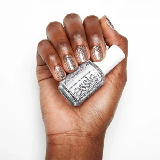 Essie LuxeEffects Set In Stones 278 Silver Diamond Glitter Effect – Professional Salon Quality Nail Polish with Long Lasting Glossy Finish, Smooth Easy Application for Perfect Manicure and Pedicure - Essie - Image 5