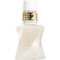 Essie Gel Couture Matte Top Coat – Long Lasting Matte Nail Polish Top Coat that Transforms Shine into a Smooth Velvet Matte Finish while Protecting Color from Chipping for Professional Salon Style Manicure Results 13.5ml