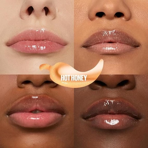 ميبيلين نيويورك جلوس ملمع شفاه مرطب بالفلفل الحار مع ليفتر بلامب 008 (هوت هوني) - Maybelline - Image 3