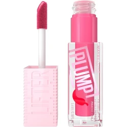 Maybelline New York Lifter Plump, Hydrating Lip Plumping Gloss with Chilli Pepper 003 (Pink Sting)