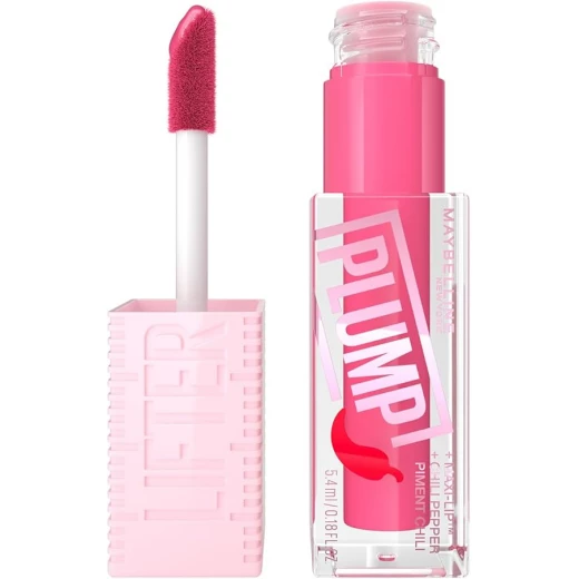 Maybelline New York Lifter Plump, Hydrating Lip Plumping Gloss with Chilli Pepper 003 (Pink Sting) Maybelline New York Lifter Plump, Hydrating Lip Plumping Gloss with Chilli Pepper 003 (Pink Sting)