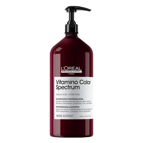 L’Oréal Professionnel Vitamino Color Spectrum Caring Shampoo 1500ml – Shampoo for Color-Treated Hair, Gentle Cleansing, Color Protection, Hydration and Shine Enhancement L’Oréal Professionnel Vitamino Color Spectrum Caring Shampoo 1500ml – Shampoo for Color-Treated Hair, Gentle Cleansing, Color Protection, Hydration and Shine Enhancement
