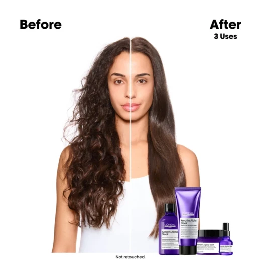 L'Oréal Professionnel Keratin Alpha Sleek Shampoo – For Frizzy Hair 300ML - Loreal professionnel - Image 2