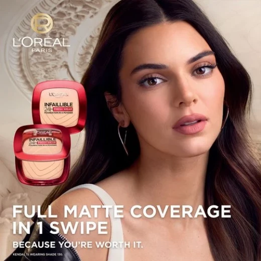 L’Oréal Paris Infaillible 24H Fresh Wear Foundation in a powder, 220 Sand - L'Oreal Paris - Image 3