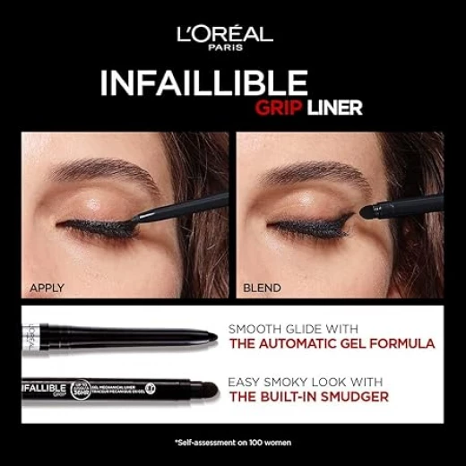   Loreal Paris Infallible Grip 36H Gel Automatic Eyeliner, Intense Black - L'Oreal Paris - Image 2