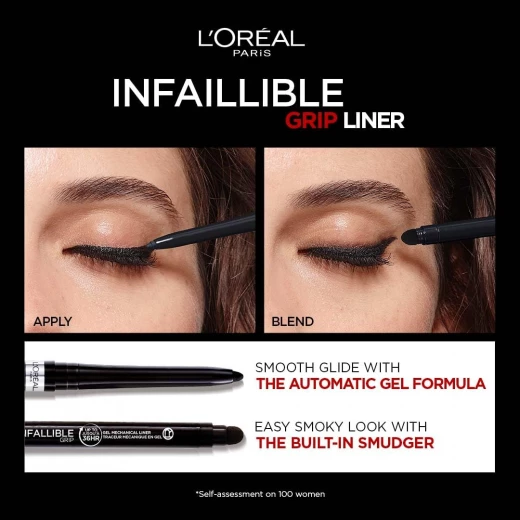   Loreal Paris Infallible Grip 36H Gel Automatic Eyeliner, Intense Black - L'Oreal Paris - Image 3