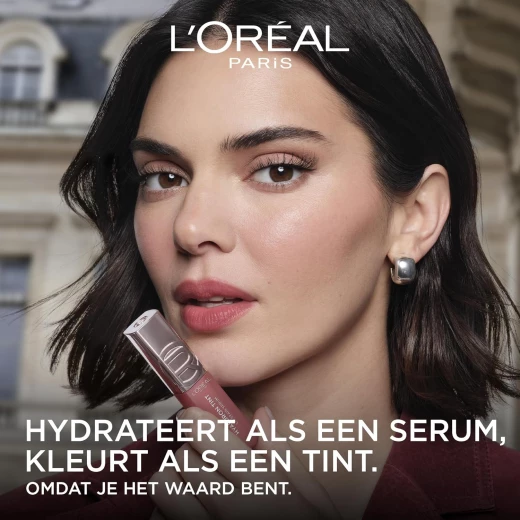 L'Oréal Paris Hyaluron Tint Lip Stain Serum, Long Lasting, Hydrating Lip Makeup Infused with Hyaluronic Acid, 640 Tea Time (Corally Brown Nude) - L'Oreal Paris - Image 4