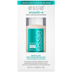 Essie Smooth-E Ridge Filling Base Coat – Professional Nail Smoothing Base Coat that Helps Fill Nail Ridges, Smooth Nail Surface and Improve Nail Polish Application for Even Long Lasting Manicure Results