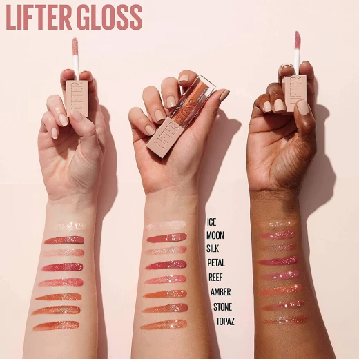 ميبيلين  نيويورك  ليفتر جلوس ملمع شفاه بحمض الهيالورونيك - 008 ستون - Maybelline - Image 8