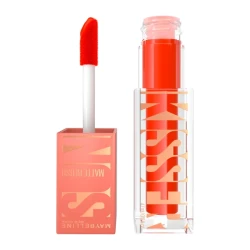 MAYBELLINE New York, Sunkisser Hazy Matte Liquid Blush, Buildable, Longwear, Matte Finish Make Up, with Vitamin E, 35 Spritzy Orange