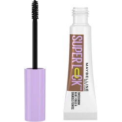 Maybelline New York Super Lock Brow Glue Tinted Eyebrow Gel, 24HR Hold Long-Lasting Non-Sticky Waterproof, Flake-Proof, Transfer-Proof - Medium Brown 