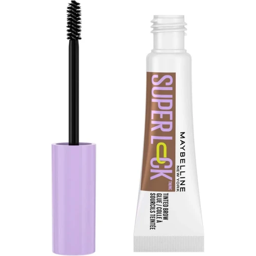 Maybelline New York Super Lock Brow Glue Tinted Eyebrow Gel, 24HR Hold Long-Lasting Non-Sticky Waterproof, Flake-Proof, Transfer-Proof - Medium Brown Maybelline New York Super Lock Brow Glue Tinted Eyebrow Gel, 24HR Hold Long-Lasting Non-Sticky Waterproof, Flake-Proof, Transfer-Proof - Medium Brown