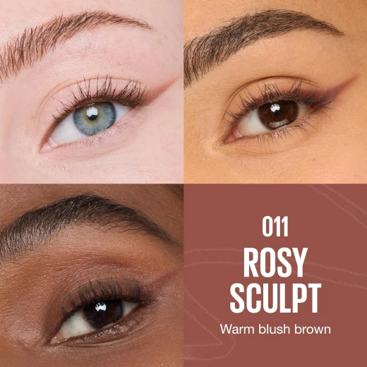 Maybelline New York Sculpting Stix Eyeliner 2-in-1 Dual Ended Liner Up to 24HR Wear Blendable, Budge-Proof - 11 Rosy Sculpt - Maybelline - Image 7