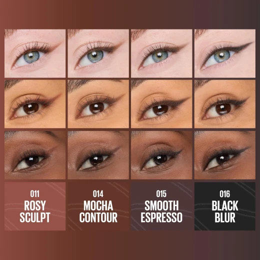 Maybelline New York Sculpting Stix Eyeliner 2-in-1 Dual Ended Liner Up to 24HR Wear Blendable, Budge-Proof - 15 Smooth Espresso - Maybelline - Image 2