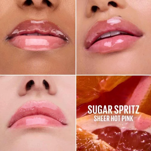 Maybelline New York Oil-in-Gel Lip Gloss Click Pen with Passionfruit Oil, 24Hours Hydration & Reflective Glass-Like Shine, Scented Non-Sticky Formula to Smooth Lip Lines, Shade: 004 - Sugar Sprit - Maybelline - Image 10