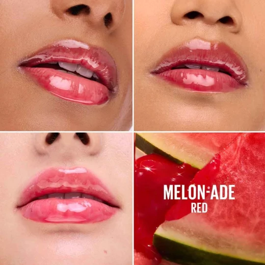 Maybelline New York Oil-in-Gel Lip Gloss Click Pen with Passionfruit Oil, 24H Hydration & Reflective Glass-Like Shine, Scented Non-Sticky Formula to Smooth Lip Lines, Shade: 005 - Melon-Ade - Maybelline - Image 10