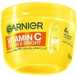 Garnier SkinActive Vitamin C Fresh & Bright Cream, 48H Oil‑Free Hydration, 4% Vitamin C & Niacinamide, Lightweight, 85ml