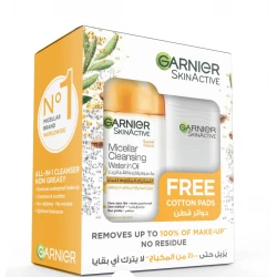 Garnier Skin Active Micellar Water In Oil 400ml + Free Cotton Pads