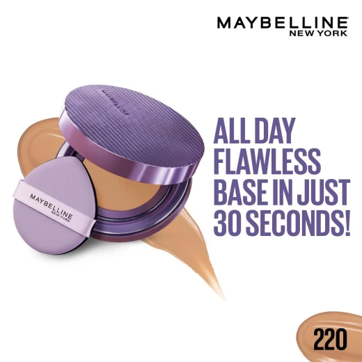 Maybelline Super Stay Matte Max Cushion Foundation, Shade 220, SPF 30,11g - Maybelline - Image 7