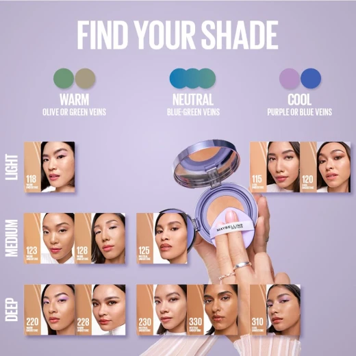 Maybelline Super Stay Matte Max Cushion Foundation,SPF 30, Shade 119, 11g - Maybelline - Image 3