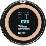 ميبيلين نيويورك بودرة فيت مي مات اند بورليس 120 كلاسيك ايفوري - Maybelline
