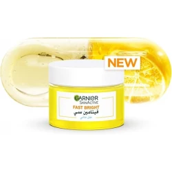 Garnier SkinActive Fast Bright Vitamin C and Niacinamide 48-Hour Hydrating Water Gel Cream Plump for Glass Skin, lightweight formula is fast absorbing, non-oily, non-sticky, no white residue 50ML