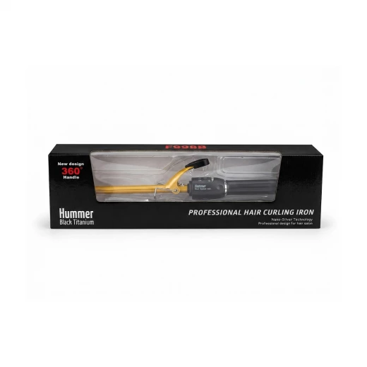 Hummer Black Titanium Professional Curling Iron 13 mm Hair Curler for Tight Defined Curls with Titanium Barrel Even Heat Distribution Nano Silver Technology 360 Degree Rotating Handle Fast Heat Up to 210°C Hummer Black Titanium Professional Curling Iron 13 mm Hair Curler for Tight Defined Curls with Titanium Barrel Even Heat Distribution Nano Silver Technology 360 Degree Rotating Handle Fast Heat Up to 210°C