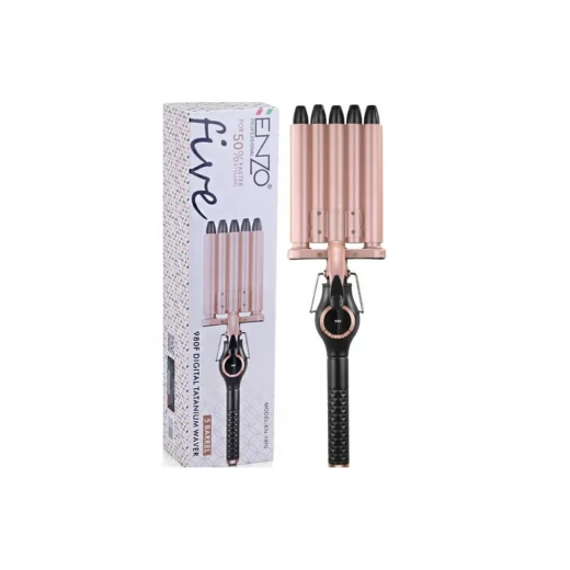 Enzo Iron Ceramic Five Barrel Hair Waver Styling Fair Curly Hair Curler En-1970 Enzo Iron Ceramic Five Barrel Hair Waver Styling Fair Curly Hair Curler En-1970