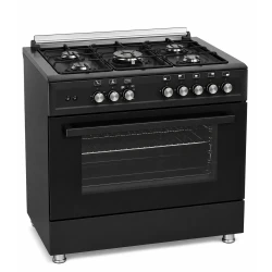 Extra 90cm Gas Cooker Black | Full Safety & XXL Oven