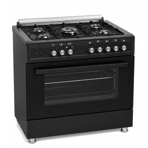 Extra 90cm Gas Cooker Black | Full Safety & XXL Oven Extra 90cm Gas Cooker Black | Full Safety & XXL Oven