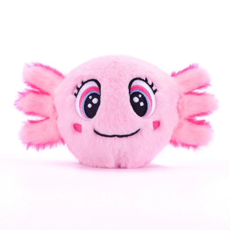 Bouncibles Bubbles Pink Axolotl Plush Toy 8cm - Premium Soft Character Toy with Unique Personalised Details Inspiring Kindness & Fun Stories - Bouncibles