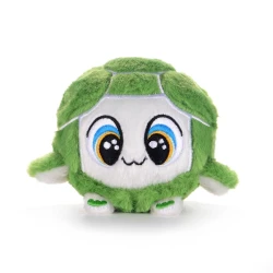 Bouncibles Turli Green Turtle Plush Toy 8cm - Premium Soft Character Toy with Leafy Green Shell Inspiring Kids to Enjoy Every Journey