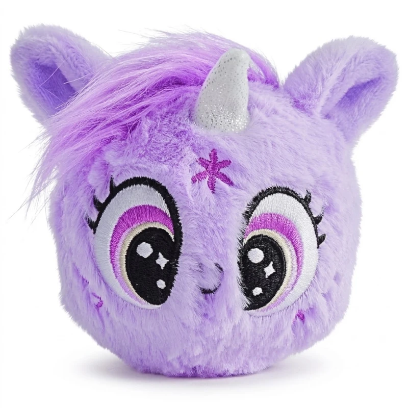 Bouncibles Bella Purple Unicorn Series 1 Plush Toy 8cm - Premium Soft Bouncy Character Toy Inspiring Active Play, Magic & Imagination - Bouncibles