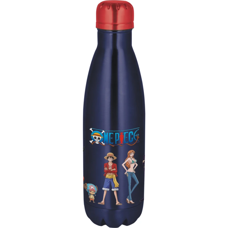 زجاجة ستانلس ستيل ون بيس 780 مل - قارورة ماء غطاء غلق محكم بتصميم أنيق ومقاوم للصدمات لمحبي أنمي ون بيس - ستور