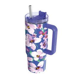 Quokka Thermal SS Mug Stream Dusk 950ml - Extra-Large Insulated Stainless Steel Tumbler with Multifunction Lid & Handle