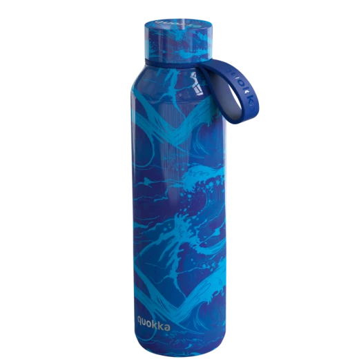 QUOKKA THERMAL SS BOTTLE SOLID WITH STRAP WAVES 630 ML QUOKKA THERMAL SS BOTTLE SOLID WITH STRAP WAVES 630 ML