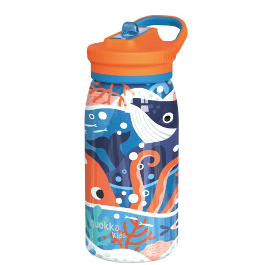 QUOKKA KIDS THERMAL SS SIPPER BOTTLE POP OCEAN 445 ML QUOKKA KIDS THERMAL SS SIPPER BOTTLE POP OCEAN 445 ML