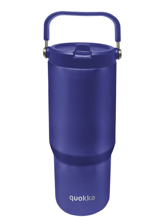 QUOKKA COOL INSULATED STAINLESS STEEL TUMBLER WITH HANDLE CORE DUSK BLUE 860 ML - Quokka