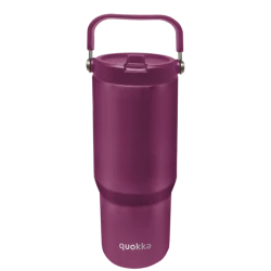 QUOKKA COOL INSULATED STAINLESS STEEL TUMBLER WITH HANDLE CORE BURGUNDY 860 ML