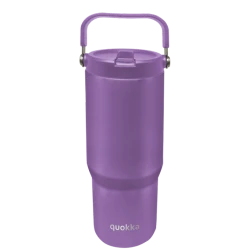 QUOKKA COOL INSULATED STAINLESS STEEL TUMBLER WITH HANDLE CORE AMETHYST PURPLE 860 ML
