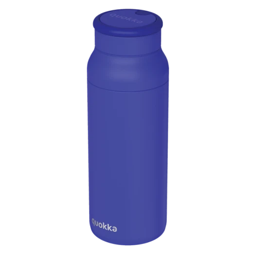 QUOKKA THERMAL SS BOTTLE WITH SILICONE HANDLE ECHO DUSK BLUE 690 ML QUOKKA THERMAL SS BOTTLE WITH SILICONE HANDLE ECHO DUSK BLUE 690 ML