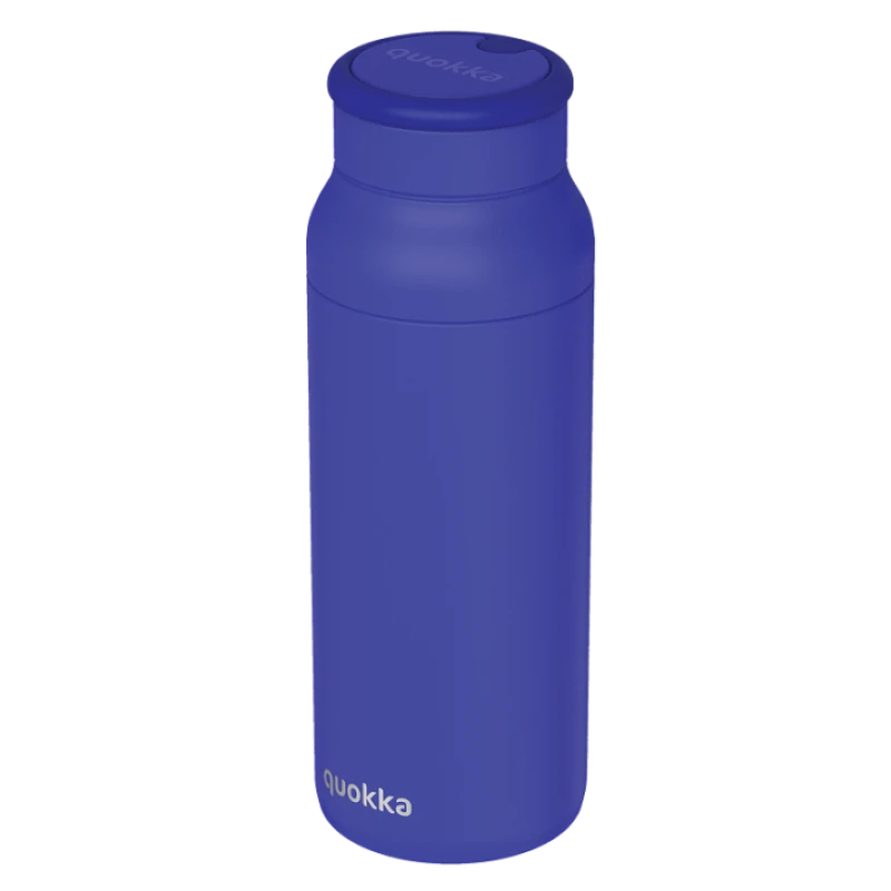 QUOKKA THERMAL SS BOTTLE WITH SILICONE HANDLE ECHO DUSK BLUE 690 ML - Quokka