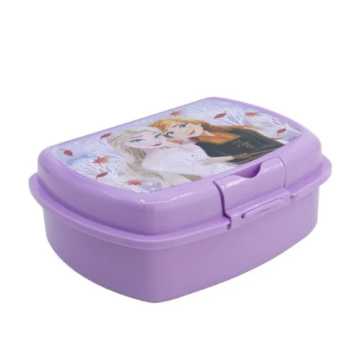 Stor Frozen Autumn Leaves Urban Sandwich Box - Large Durable Kids Snack Container, Drop-Resistant & BPA-Free - Stor - Image 2